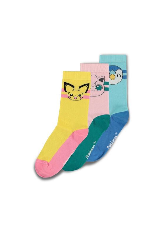 Chaussettes Gaming de Pokémon - EU35-38 à EU 39-42 - pour Homme - multicolore - Pokémon