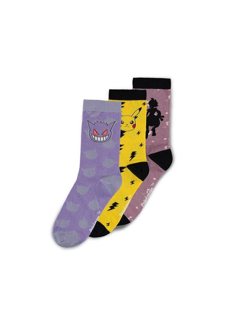 Chaussettes Gaming de Pokémon - EU39-42 à EU 43-46 - pour Homme - multicolore - Pokémon