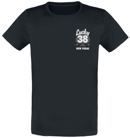 T-Shirt Manches courtes Gaming de Fallout - Lucky New Vegas - S à XXL - pour Unisexe - noir - Fallout