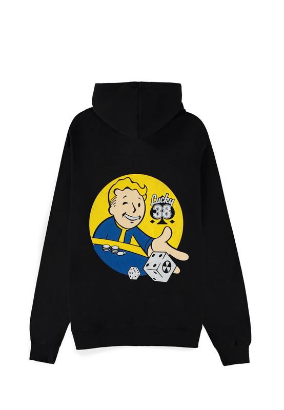 Sweat-shirt à capuche Gaming de Fallout - Lucky 38 Dés - S à XXL - pour Unisexe - noir - Fallout - View 2