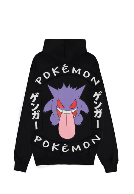 Sweat-shirt à capuche Gaming de Pokémon - Ectoplasma - Locked Up - S à XXL - pour Homme - noir - Pokémon - View 2
