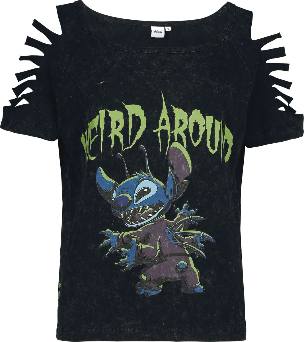 T-Shirt Manches courtes Disney de Lilo & Stitch - Stitch - Weird Around! - S à XXL - pour Femme - noir - Lilo & Stitch