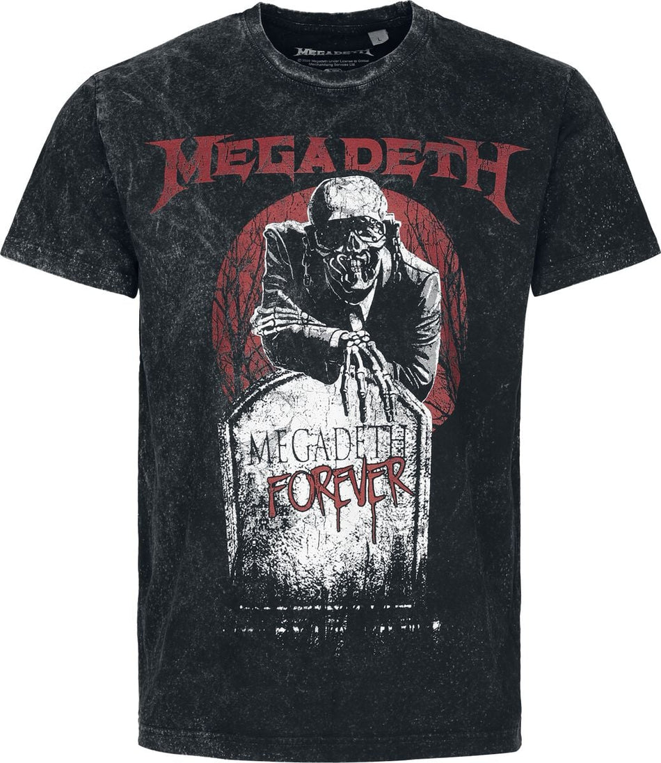 T-Shirt Manches courtes  de Megadeth - Forever - S à 4XL - pour Homme - anthracite - Megadeth