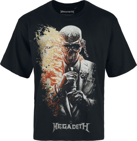 T-Shirt Manches courtes  de Megadeth - Dark Flames - S à XXL - pour Homme - noir - Megadeth