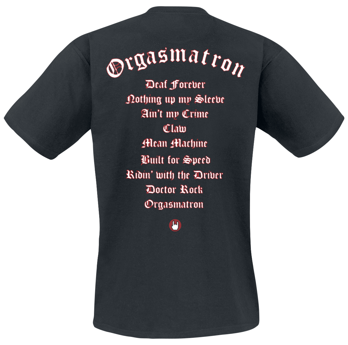 T-Shirt Manches courtes  de Motörhead - Orgasmatron - 40th Anniversary - S à 3XL - pour Homme - noir - Motörhead - View 2