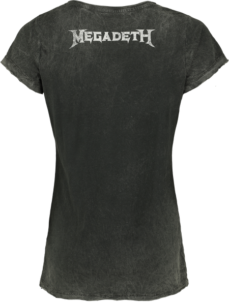 T-Shirt Manches courtes  de Megadeth - Dark Flames - S à 4XL - pour Femme - gris - Megadeth - View 2