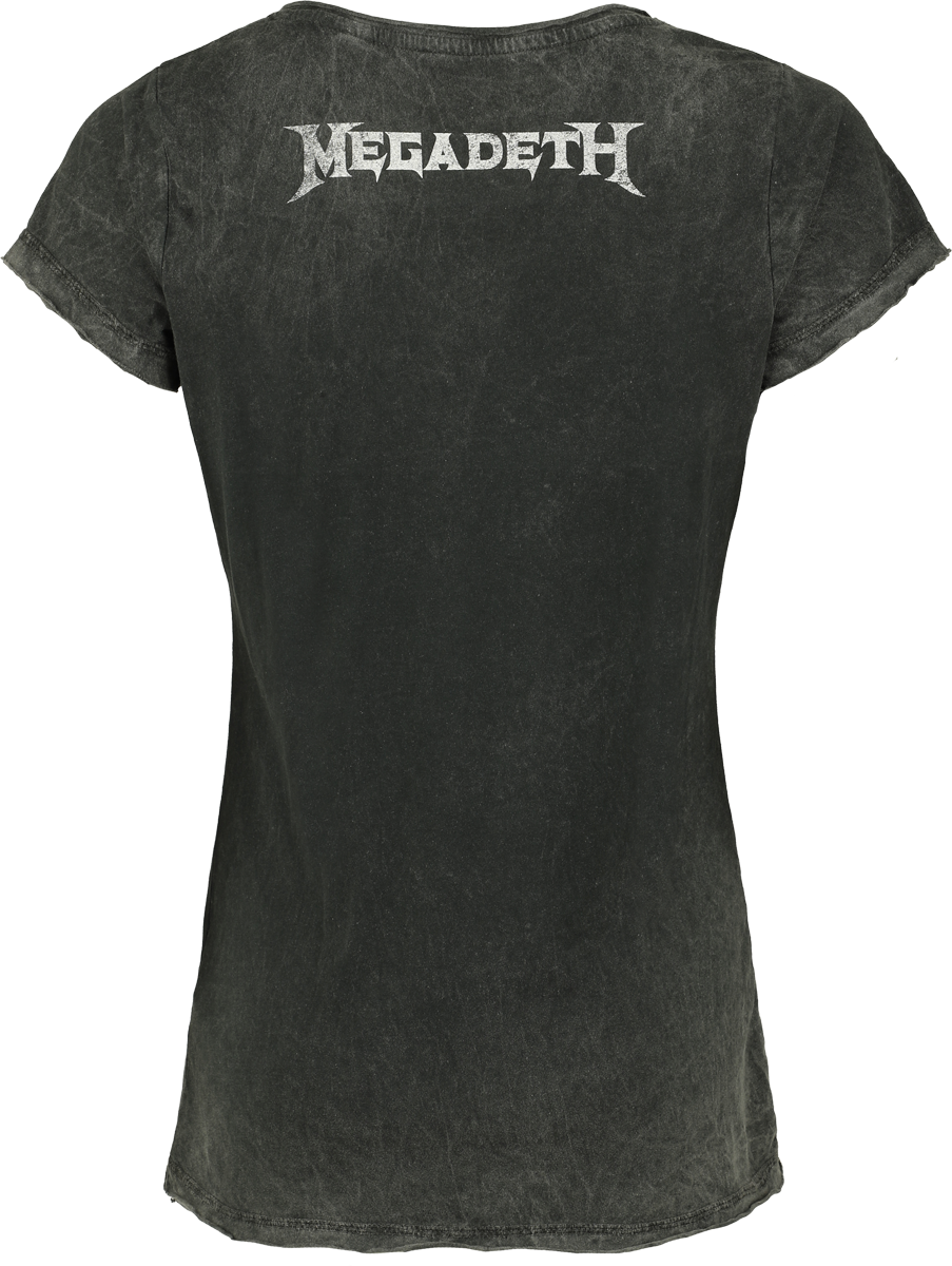 T-Shirt Manches courtes  de Megadeth - Dark Flames - S à 4XL - pour Femme - gris - Megadeth - View 2