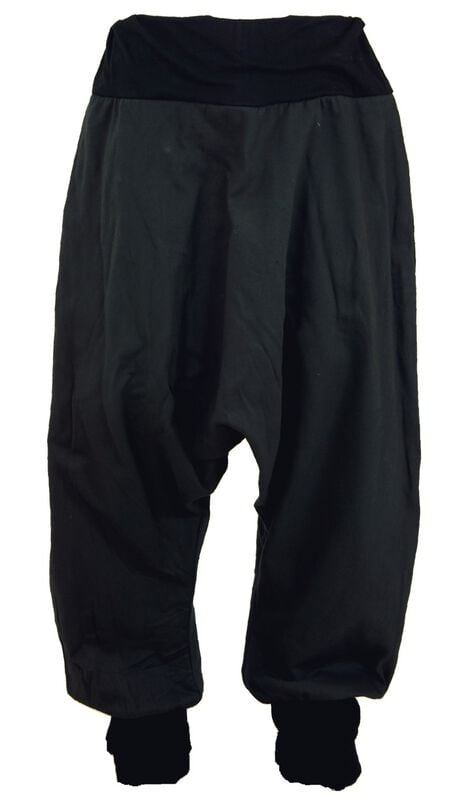 Pantalon en toile  de Guru-Shop - Unisex Goa Aladin Pluderhose - schwarz - S à L - pour Unisexe - noir - Guru-Shop