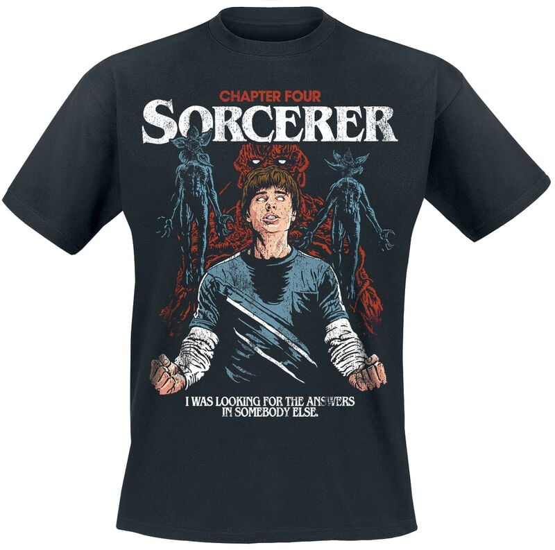 T-Shirt Manches courtes  de Stranger Things - Saison 5 - Chapter Four Sorcerer - S à 5XL - pour Homme - noir - Stranger Things