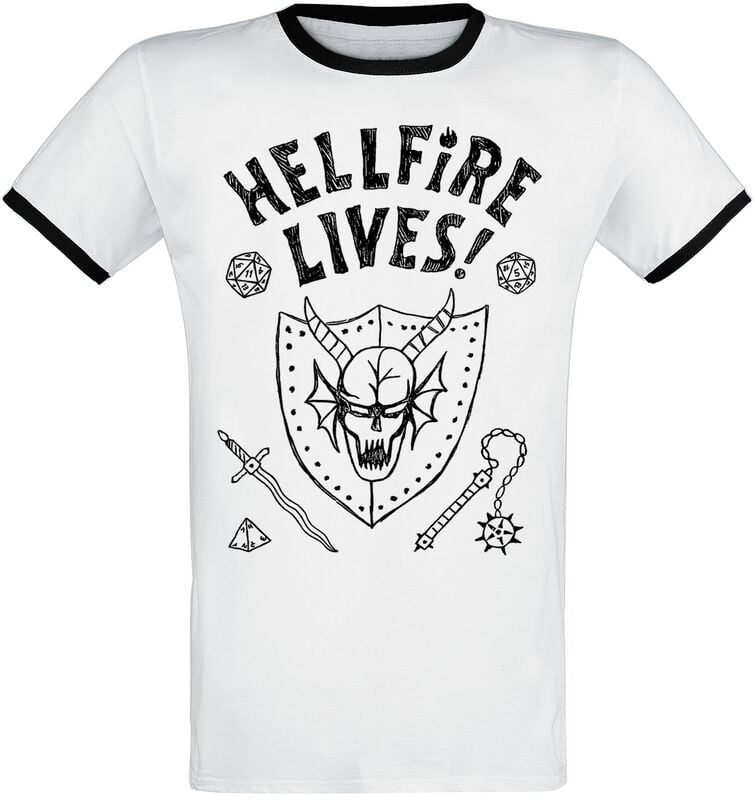 T-Shirt Manches courtes  de Stranger Things - Season 5 - Hellfire Lives! - S à 3XL - pour Homme - multicolore - Stranger Things