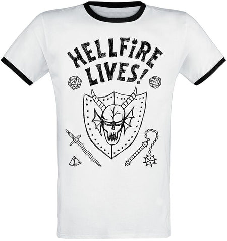 T-Shirt Manches courtes  de Stranger Things - Season 5 - Hellfire Lives! - S à 3XL - pour Homme - multicolore - Stranger Things