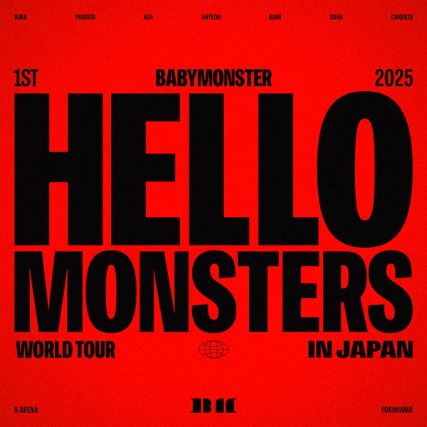 1st World Tour Hello Monsters In Japan - 2025/04/13 K-Arena Yokohama - Front Cover
