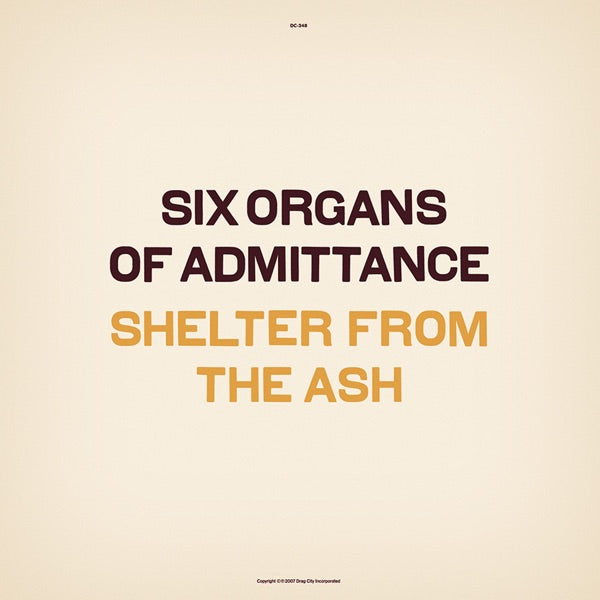 Shelter From The Ash - Front Cover