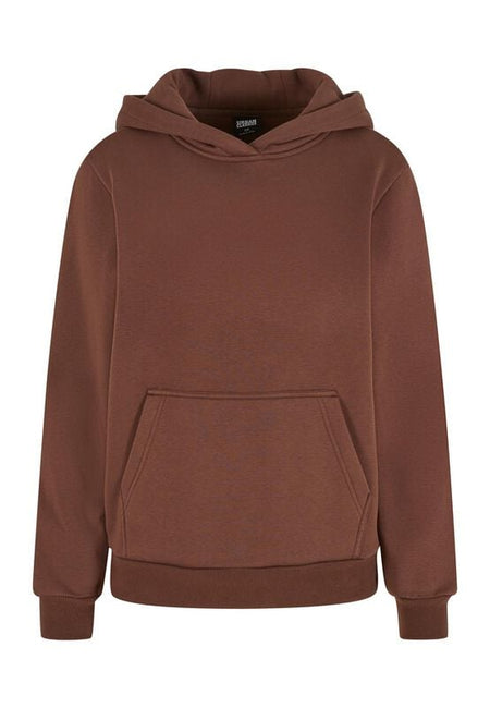 Sweat-shirt à capuche  de Urban Classics - Sweat à Capuche Fluffy Femme - XS à XL - pour Femme - marron - Urban Classics