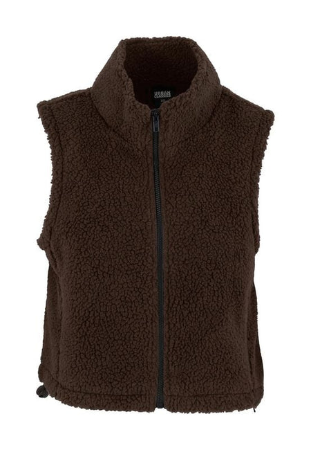 Veste Sans Manches  de Urban Classics - Polaire - XS à XL - pour Femme - marron - Urban Classics