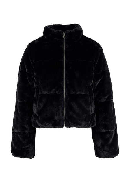 Veste mi-saison  de Urban Classics - Fausse Fourrure - XS à 3XL - pour Femme - noir - Urban Classics