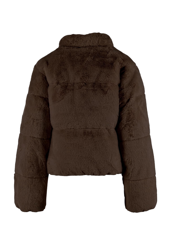 Veste mi-saison  de Urban Classics - Fausse Fourrure - XS à 3XL - pour Femme - marron - Urban Classics - View 2