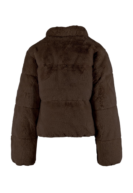 Veste mi-saison  de Urban Classics - Fausse Fourrure - XS à 3XL - pour Femme - marron - Urban Classics - View 2