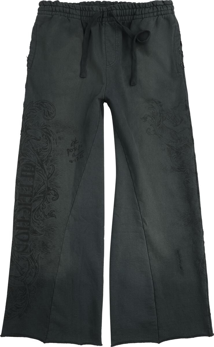 Pantalon en toile  de Affliction - Winged Up Sweatpant - L à XXL - pour Homme - gris - Affliction