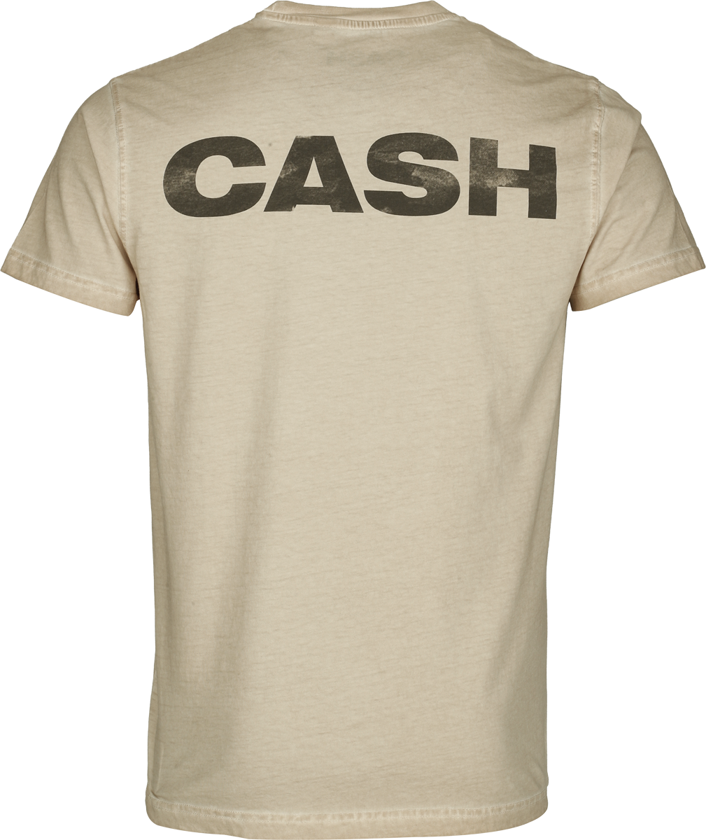 T-Shirt Manches courtes  de Johnny Cash - Walk Alone - S à 4XL - pour Homme - crème - Johnny Cash - View 2
