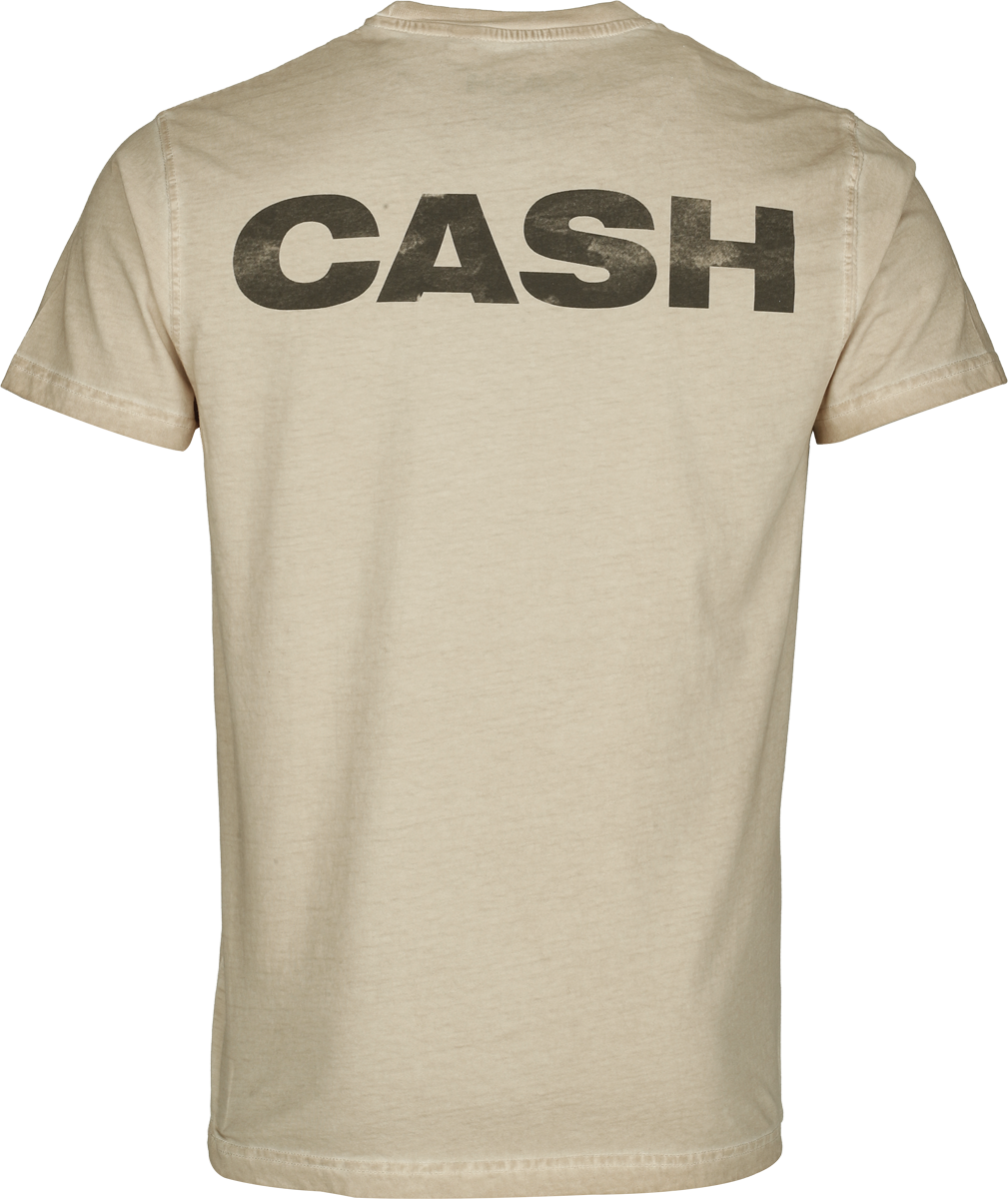 T-Shirt Manches courtes  de Johnny Cash - Walk Alone - S à 4XL - pour Homme - crème - Johnny Cash - View 2