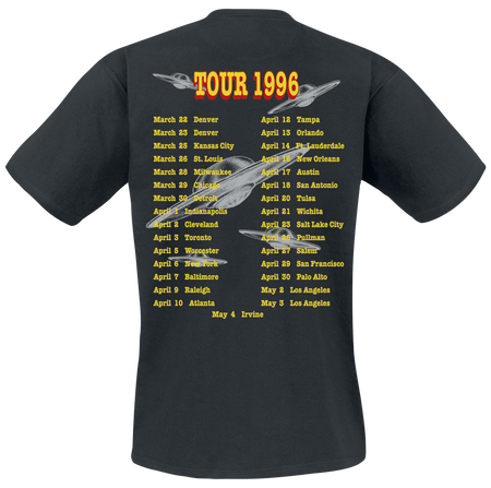 T-Shirt Manches courtes  de Foo Fighters - Tour ´96 - S à 3XL - pour Homme - noir - Foo Fighters - View 2