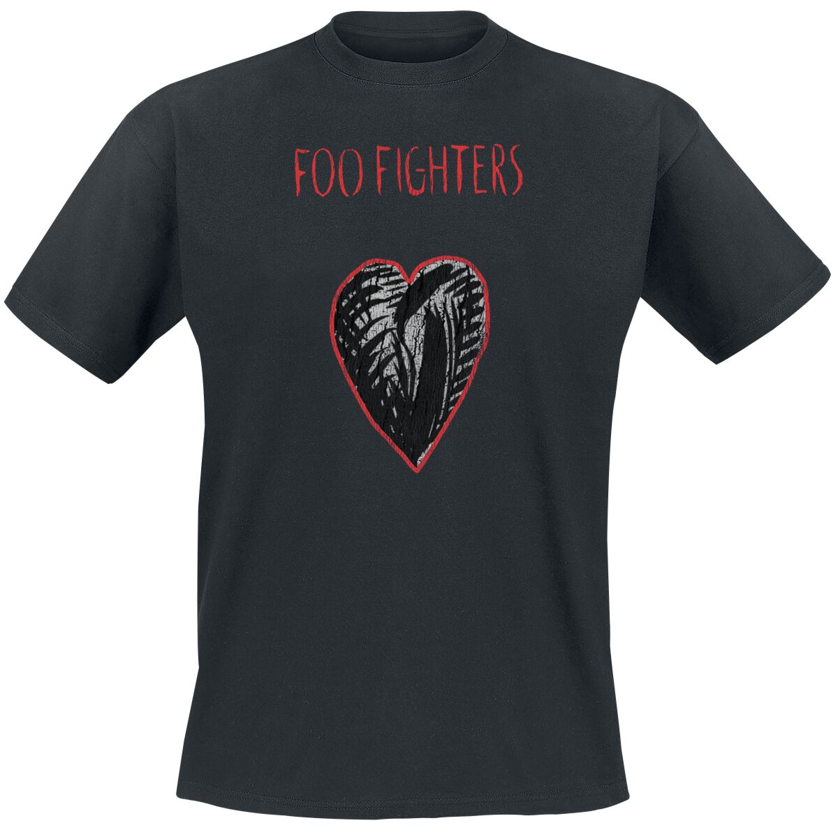 T-Shirt Manches courtes  de Foo Fighters - Heart Collage - S à 3XL - pour Homme - noir - Foo Fighters