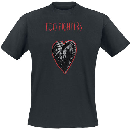 T-Shirt Manches courtes  de Foo Fighters - Heart Collage - S à 3XL - pour Homme - noir - Foo Fighters
