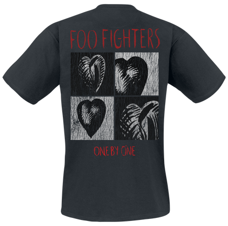 T-Shirt Manches courtes  de Foo Fighters - Heart Collage - S à 3XL - pour Homme - noir - Foo Fighters - View 2