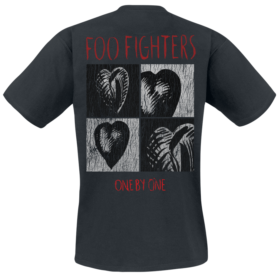 T-Shirt Manches courtes  de Foo Fighters - Heart Collage - S à 3XL - pour Homme - noir - Foo Fighters - View 2