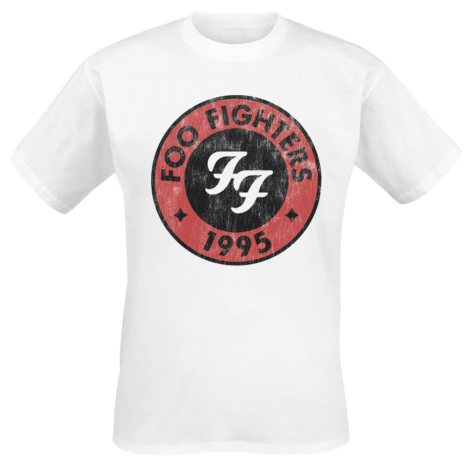 T-Shirt Manches courtes  de Foo Fighters - 1995 - S à 3XL - pour Homme - blanc - Foo Fighters