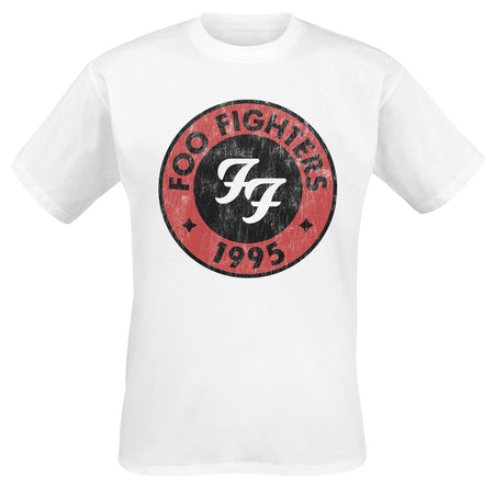 T-Shirt Manches courtes  de Foo Fighters - 1995 - S à 3XL - pour Homme - blanc - Foo Fighters