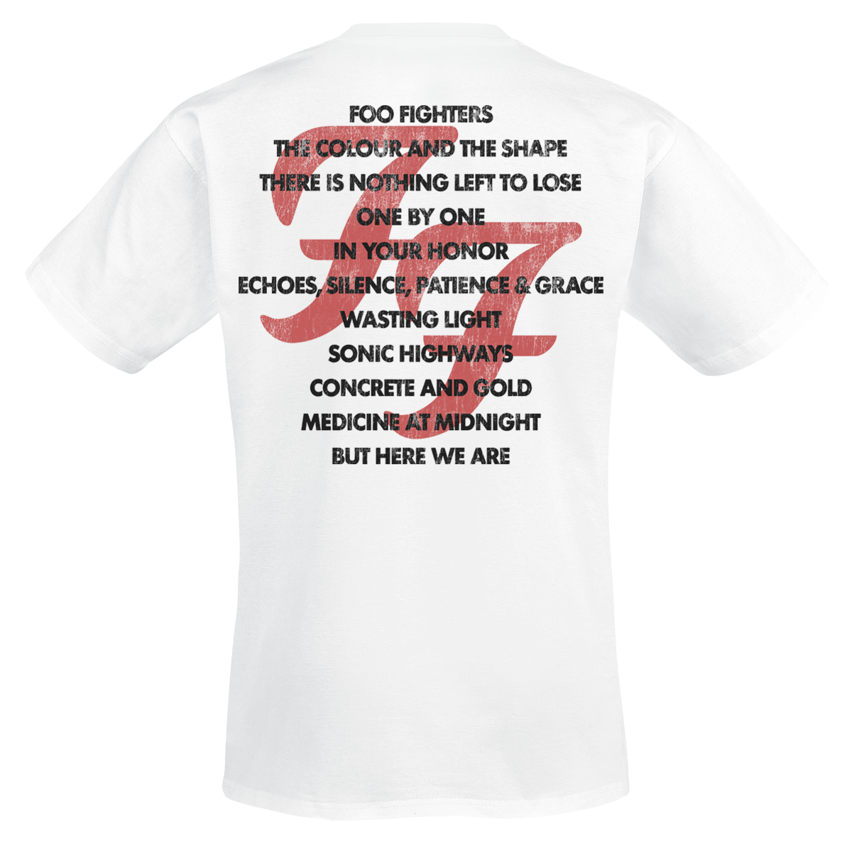 T-Shirt Manches courtes  de Foo Fighters - 1995 - S à 3XL - pour Homme - blanc - Foo Fighters - View 2