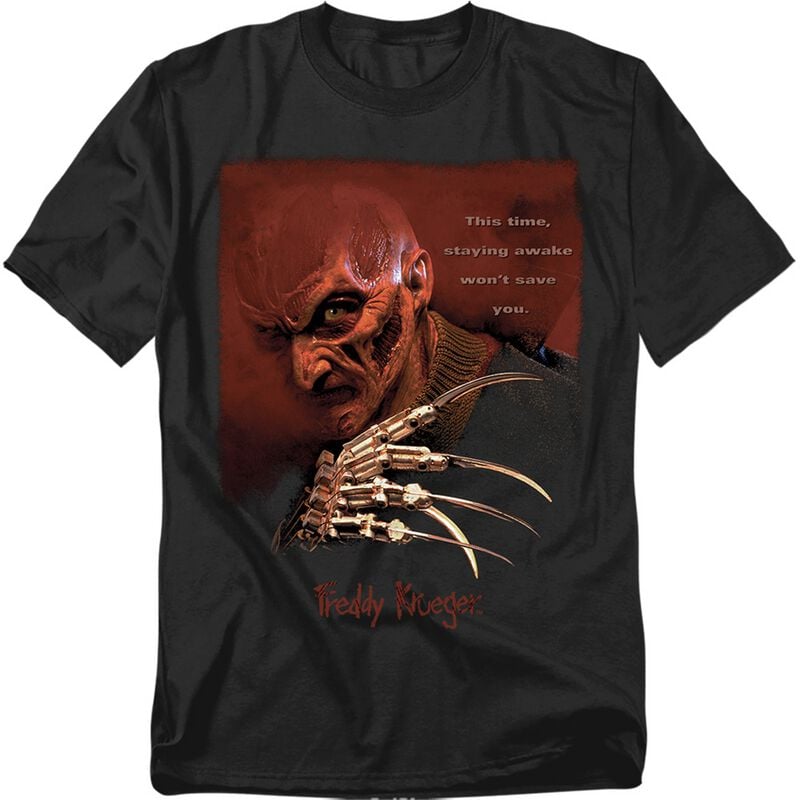T-Shirt Manches courtes  de Les Griffes De La Nuit - Freddy Krueger Large Face - M à 5XL - pour Homme - noir - Les Griffes De La Nuit