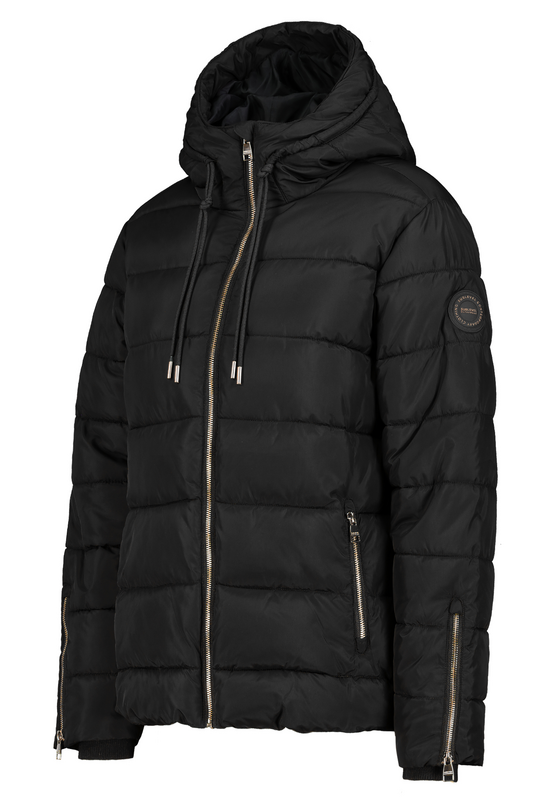Manteau d'hiver  de Sublevel - Veste Matelassée avec Zip Doré - S à XXL - pour Femme - noir - Sublevel - View 2