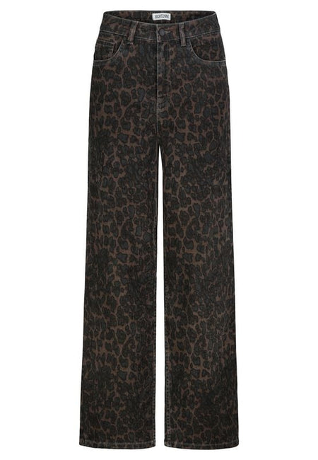 Pantalon en toile  de Eight2Nine - Pantalon Ample Imprimé Intégral - XS à XXL - pour Femme - léopard - Eight2Nine