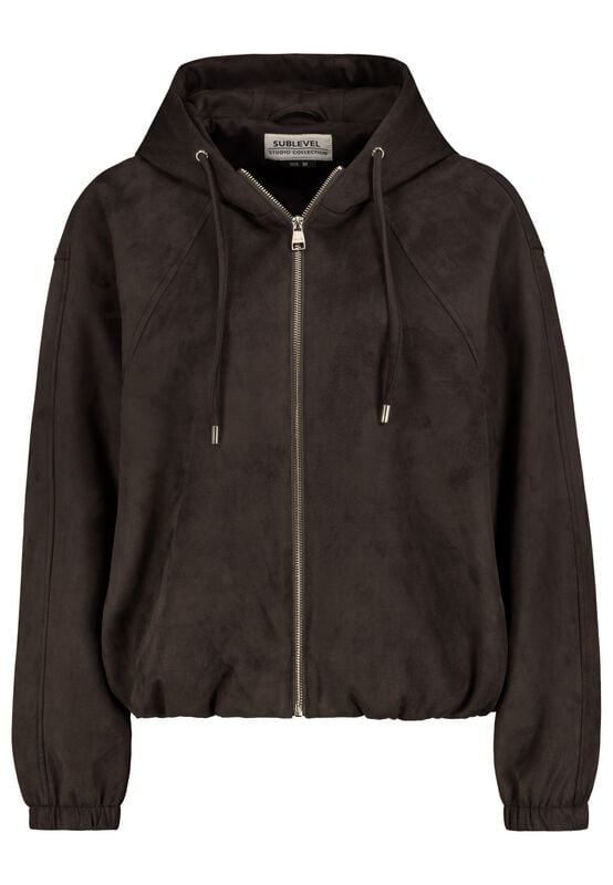 Veste mi-saison  de Sublevel - VESTE AVEC FERMETURE ÉCLAIR DORÉE - XS à XL - pour Femme - marron - Sublevel