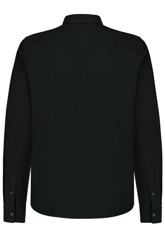 Chemise manches longues  de Sublevel - CHEMISE EN LIN - S à XXL - pour Homme - noir - Sublevel - View 2