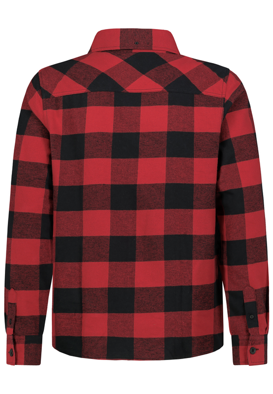 Chemise en flanelle  de Sublevel - FLANELL SHIRT - S à XXL - pour Homme - noir/rouge - Sublevel - View 2