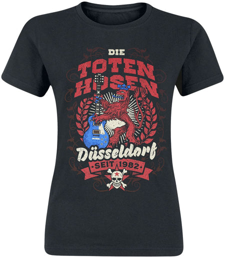 T-Shirt Manches courtes  de Die Toten Hosen - Düsseldorf - S à XXL - pour Femme - noir - Die Toten Hosen