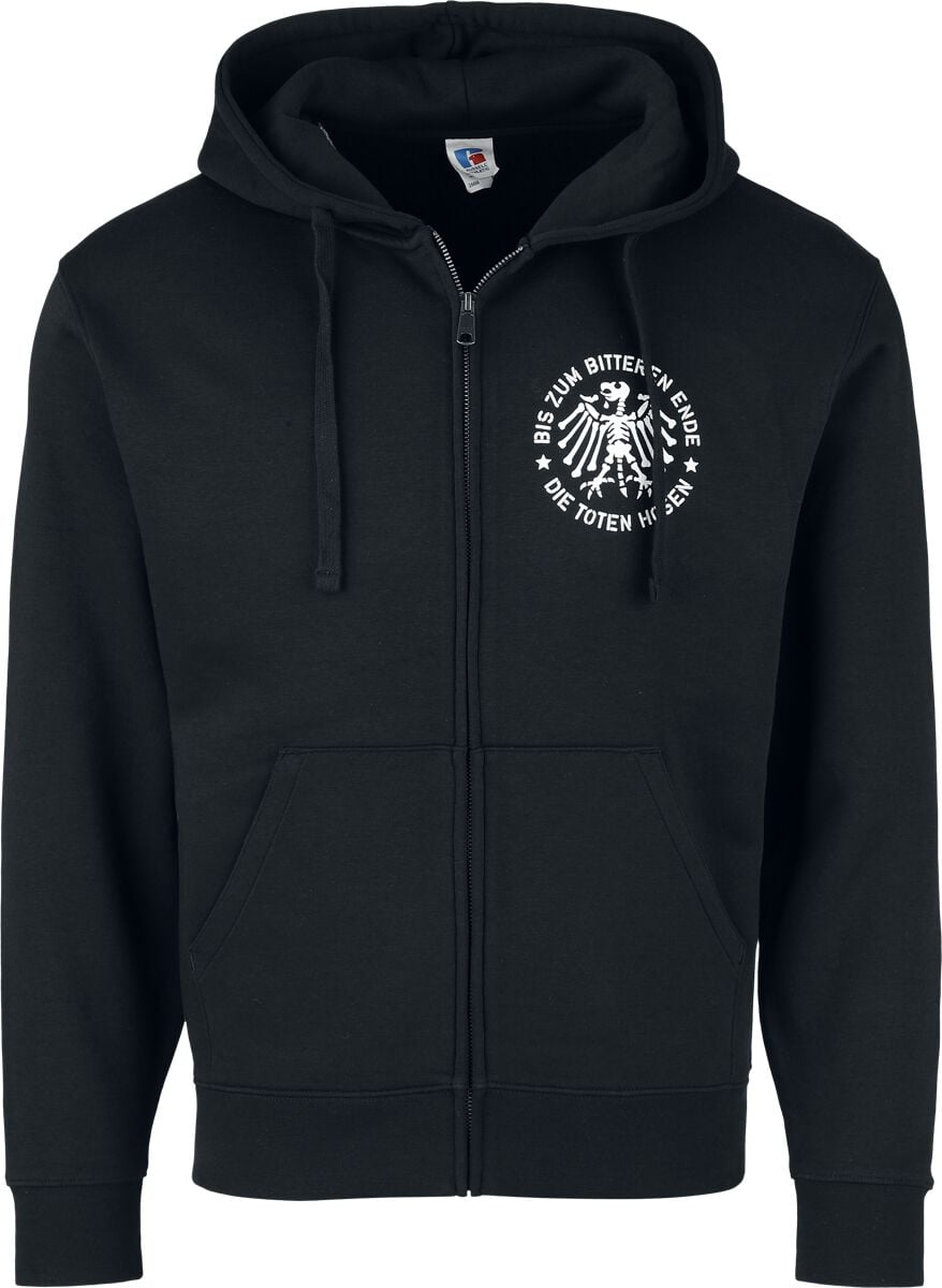 Sweat-shirt zippé à capuche  de Die Toten Hosen - BzbE - S à XL - pour Homme - noir - Die Toten Hosen