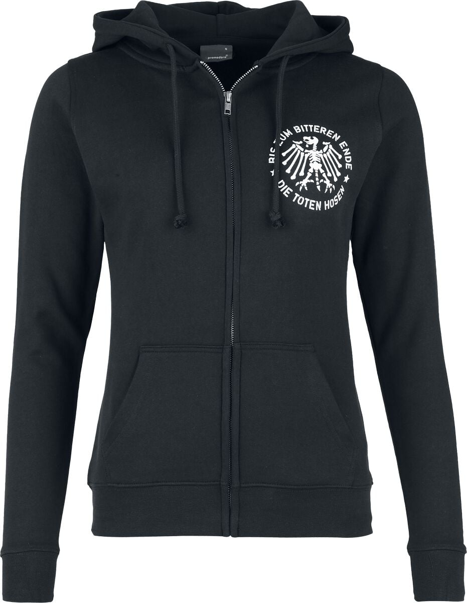 Sweat-shirt zippé à capuche  de Die Toten Hosen - BzbE - S à XXL - pour Femme - noir - Die Toten Hosen