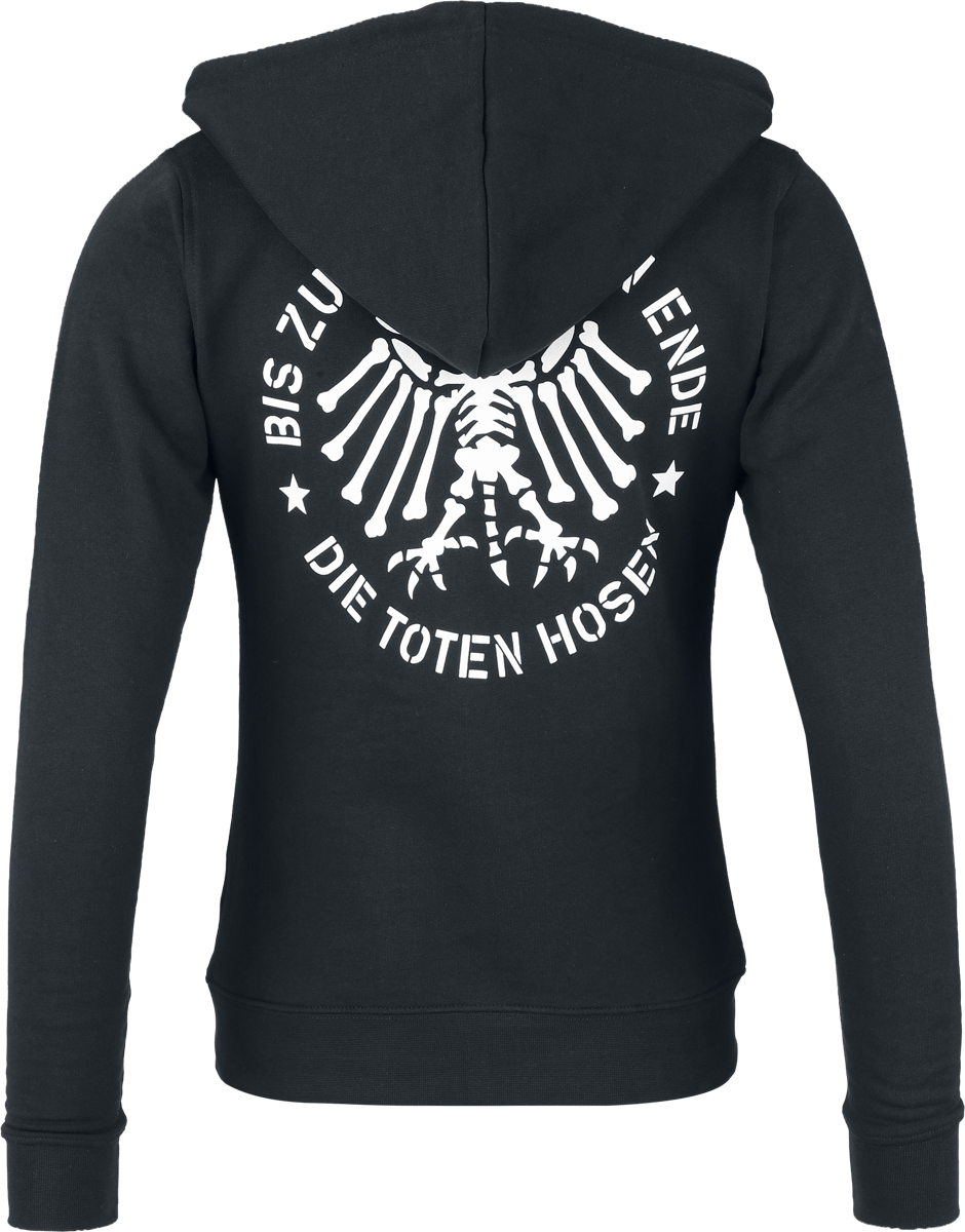 Sweat-shirt zippé à capuche  de Die Toten Hosen - BzbE - S à XXL - pour Femme - noir - Die Toten Hosen - View 2