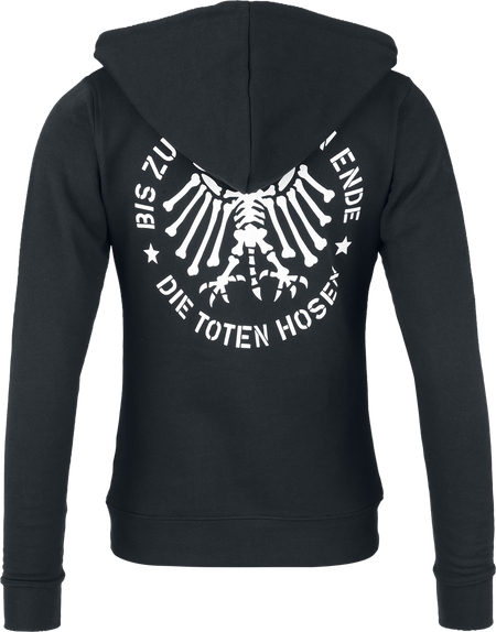 Sweat-shirt zippé à capuche  de Die Toten Hosen - BzbE - S à XXL - pour Femme - noir - Die Toten Hosen - View 2
