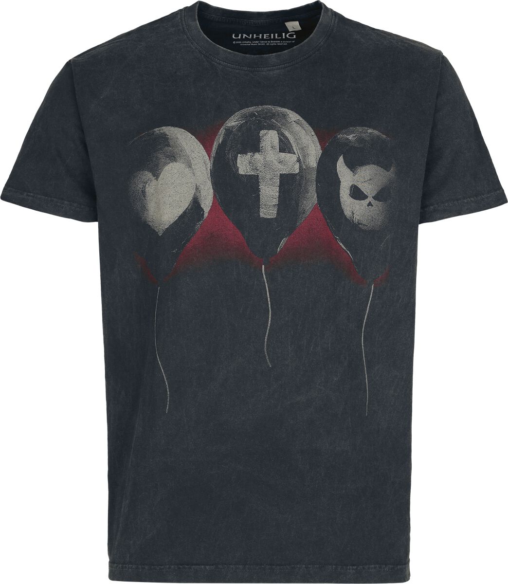 T-Shirt Manches courtes  de Unheilig - Liebe Glaube Monster - S à 4XL - pour Homme - anthracite - Unheilig