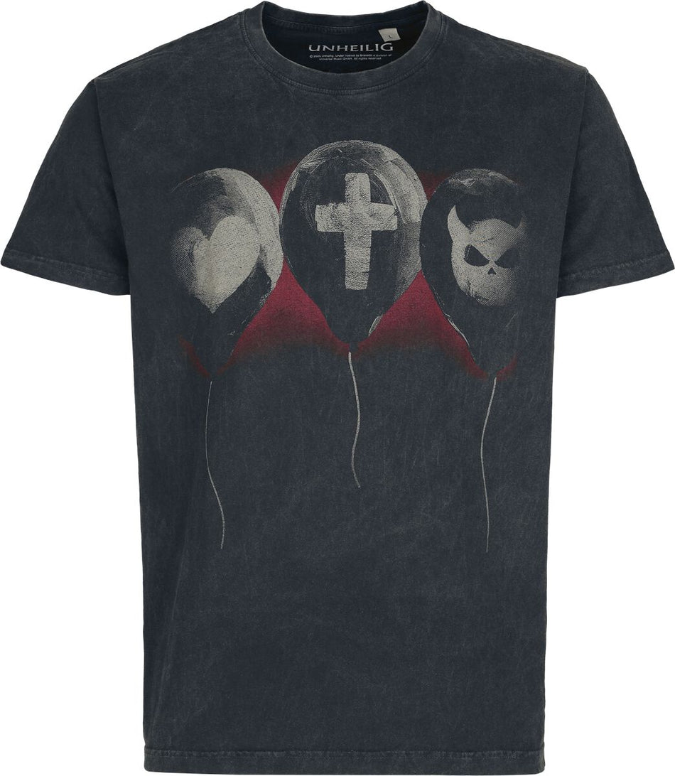 T-Shirt Manches courtes  de Unheilig - Liebe Glaube Monster - S à 4XL - pour Homme - anthracite - Unheilig