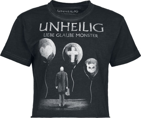 T-Shirt Manches courtes  de Unheilig - Liebe Glaube Monster - S à 4XL - pour Femme - anthracite - Unheilig