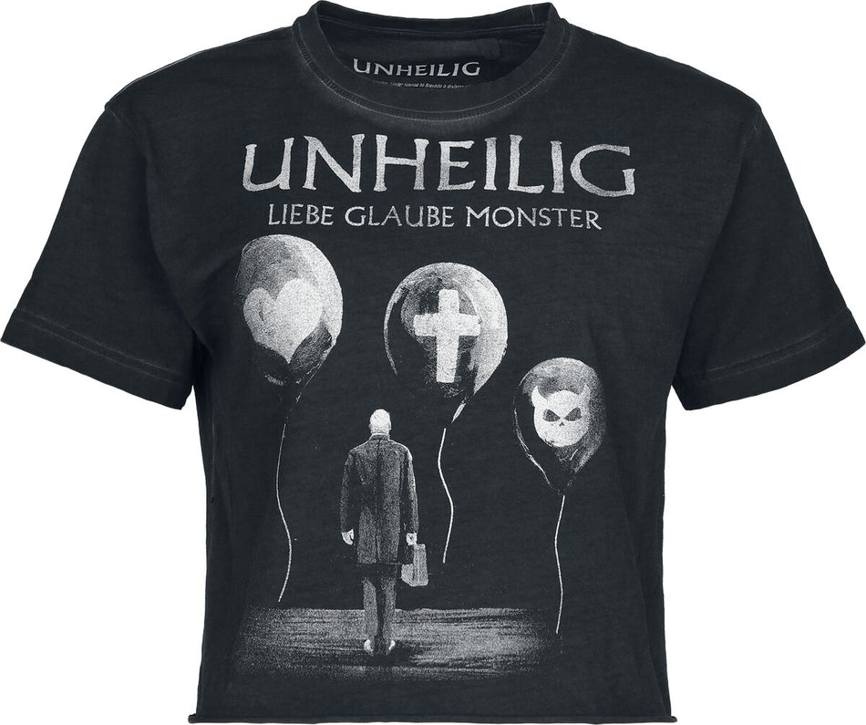 T-Shirt Manches courtes  de Unheilig - Liebe Glaube Monster - S à 4XL - pour Femme - anthracite - Unheilig