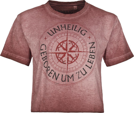 T-Shirt Manches courtes  de Unheilig - Geboren - S à 4XL - pour Femme - rouge - Unheilig