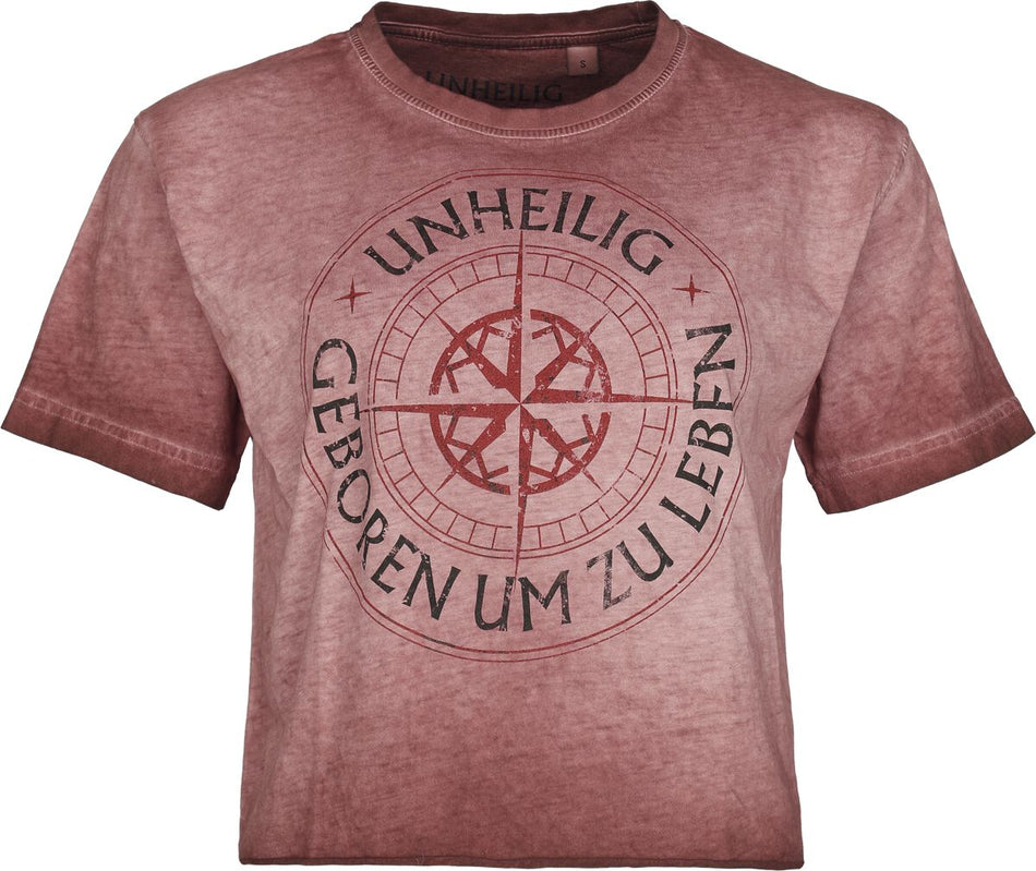 T-Shirt Manches courtes  de Unheilig - Geboren - S à 4XL - pour Femme - rouge - Unheilig